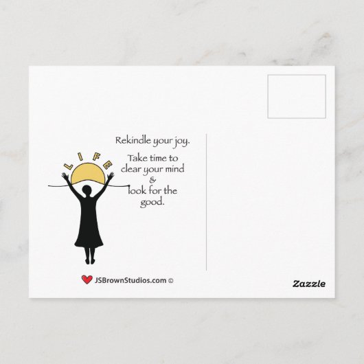 Celebrate Life C_ Postcard Postkarte (Rückseite)