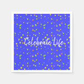 Celebrate Life Cocktail Napkin Serviette (Vorderseite)