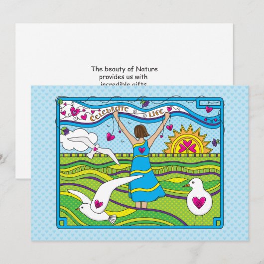 Celebrate Life_Flat Card 7"x5" (Vorne/Hinten)