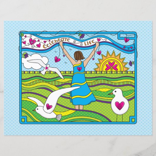 Celebrate Life_Flat Paper Sheet 11"x8,5" (Vorderseite)