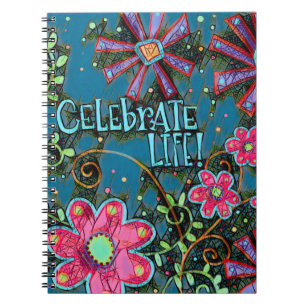 Celebrate Life Inspirierend florale Hübsche Inspir Notizblock