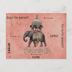 Celebrate Life Post Card Postkarte