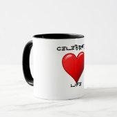 Celebrate Life Tasse (Vorderseite Links)