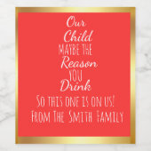 Celebrate Life's Milestones with Custom Wine Label Weinetikett (Einzelnes Label)