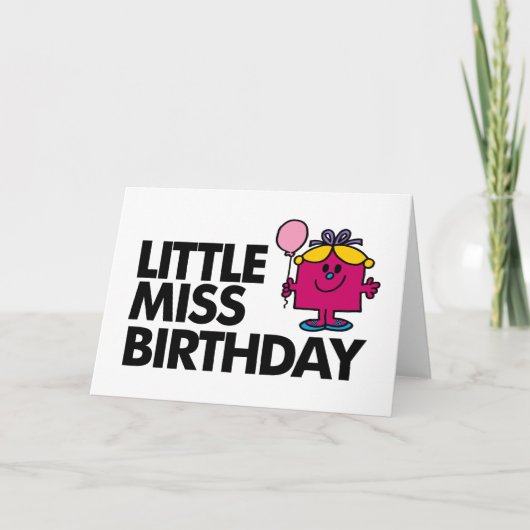 Celebrate Little Miss Birthday Karte (Vorderseite)