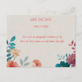 Celebrate Love and Joy with a wedding invitation Einladungspostkarte
