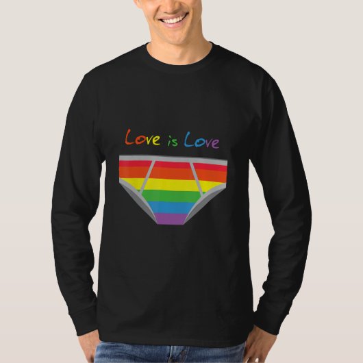 Celebrate Love with Our Pride Flag Boxer T-Shirt (Vorderseite)