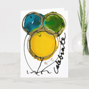 Celebrate Lovitude Blank Note Card Dankeskarte