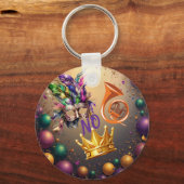 Celebrate Mardie Gras by Sommer Hamilton Schlüsselanhänger (Vorderseite)