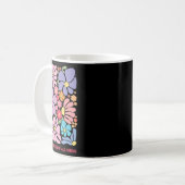 Celebrate Minds aller Art Blume Neurodiversit Kaffeetasse (Vorderseite Links)