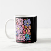 Celebrate Minds aller Art Blume Neurodiversit Kaffeetasse (Links)