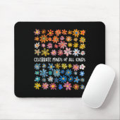 Celebrate Minds aller Art Blume Neurodiversit Mousepad (Mit Mouse)