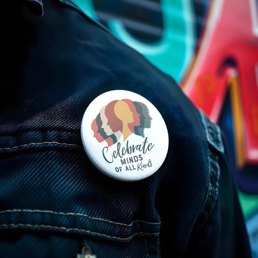Celebrate Minds aller Art Button