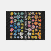 Celebrate Minds aller Art Fleecedecke (Vorderseite (Horizontal))