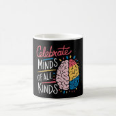 Celebrate Minds aller Art von Autismus Bewusstsein Kaffeetasse (Mittel)
