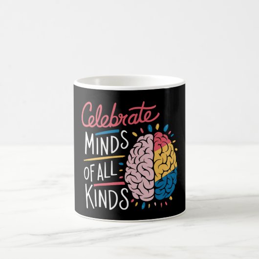 Celebrate Minds aller Art von Autismus Bewusstsein Kaffeetasse (Mittel)