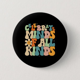 Celebrate Minds aller Art von Autismus im Bereich  Button