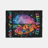 Celebrate Minds aller Art von Autismus im Bereich  Fleecedecke (Vorderseite (Horizontal))