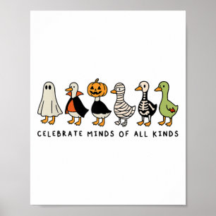 Celebrate Minds aller Art von Autismus im Bereich Poster