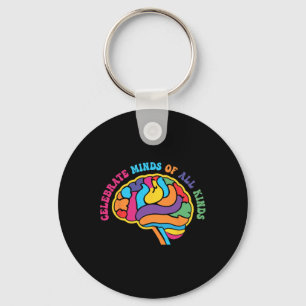 Celebrate Minds aller Arten von Autismus Bewusstse Schlüsselanhänger