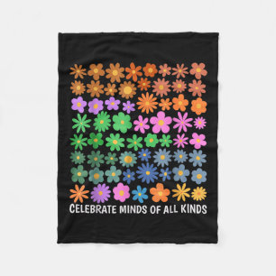 Celebrate Minds aller Arten von Autismus in der Ne Fleecedecke