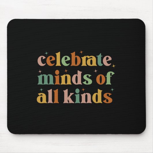 Celebrate Minds aller Arten von Autismus in der Ne Mousepad (Vorne)