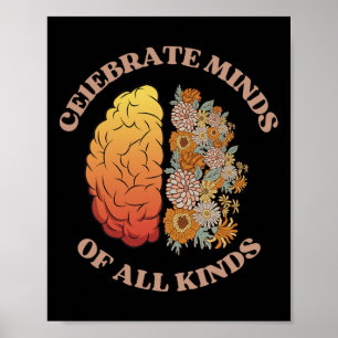 Celebrate Minds aller Arten von Autismus in der Ne Poster