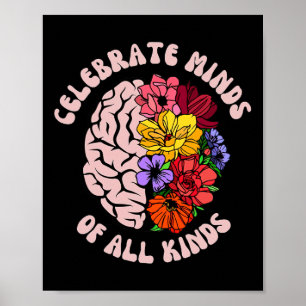 Celebrate Minds aller Arten von Autismus in der Ne Poster