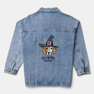 Celebrate mit Barks und Gesundheit Ein Spooky Kran Jeansjacke