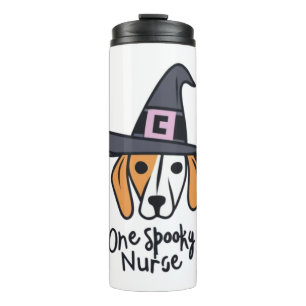 Celebrate mit Barks und Gesundheit Ein Spooky Kran Thermosbecher
