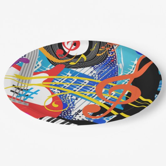 Celebrate Music Pappteller (Schrägansicht)