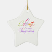 CELEBRATE NEUER ANFANG KERAMIK ORNAMENT (Rechts)