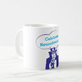 CELEBRATE NEURODIVERSITY ONCLE SAM COFFEE TASSE (Vorderseite Links)