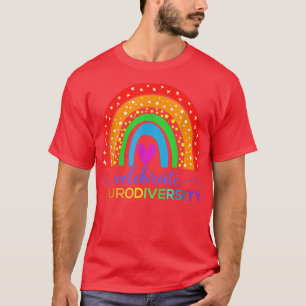 Celebrate Neuroversity Autismus Spectrum ASD ADHD T-Shirt