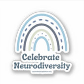 Celebrate Neuroversity Vinyl Sticker (Vorderseite)