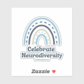 Celebrate Neuroversity Vinyl Sticker (Blatt)