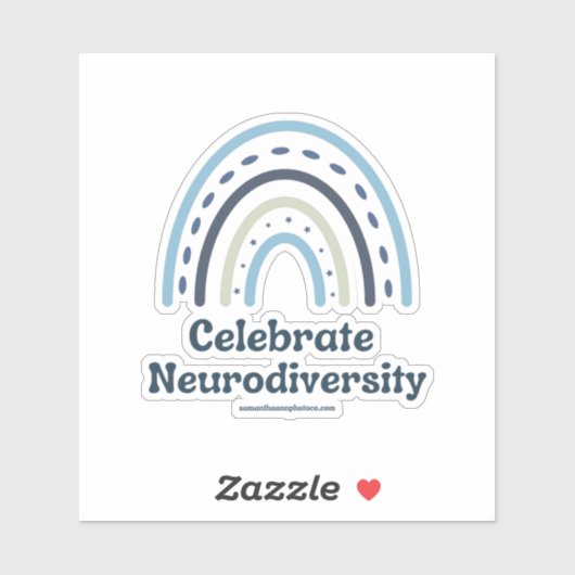 Celebrate Neuroversity Vinyl Sticker (Blatt)