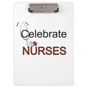 Celebrate Nurses Clipboard Klemmbrett