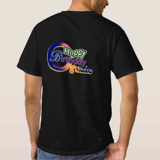 Celebrate Oguzie: Personalisierter T - Shirt zum G (Rückseite)