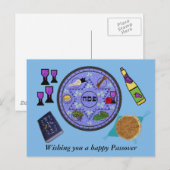 Celebrate Passover Postkarte (Vorne/Hinten)