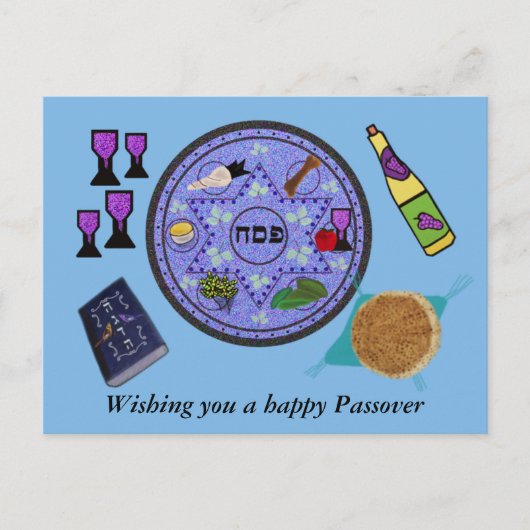 Celebrate Passover Postkarte (Vorderseite)