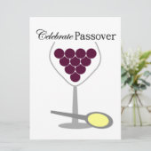 Celebrate-Passover-Seder Einladung (Stehend Vorderseite)