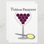 Celebrate-Passover-Seder Einladung (Vorne/Hinten)