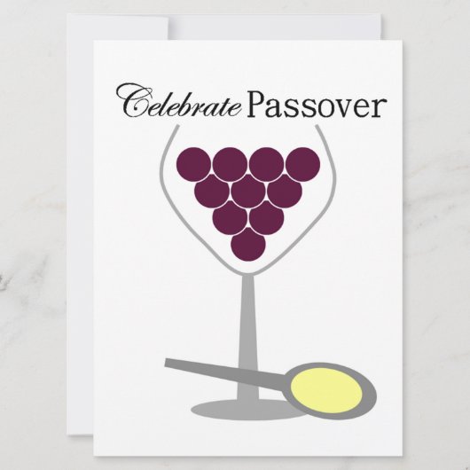Celebrate-Passover-Seder Einladung (Vorderseite)