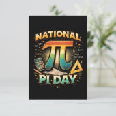 Celebrate Pi Dankeskarte (Stehend Vorderseite)