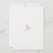 Celebrate Pink Brustkrebs Einladung (Rückseite)