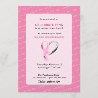 Celebrate Pink-Ereignis Einladung