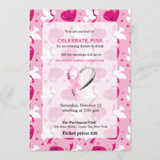 Celebrate Pink-Ereignis Einladung
