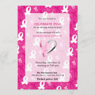 Celebrate Pink-Ereignis Einladung