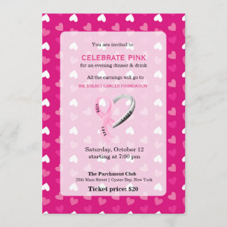 Celebrate Pink-Ereignis Einladung